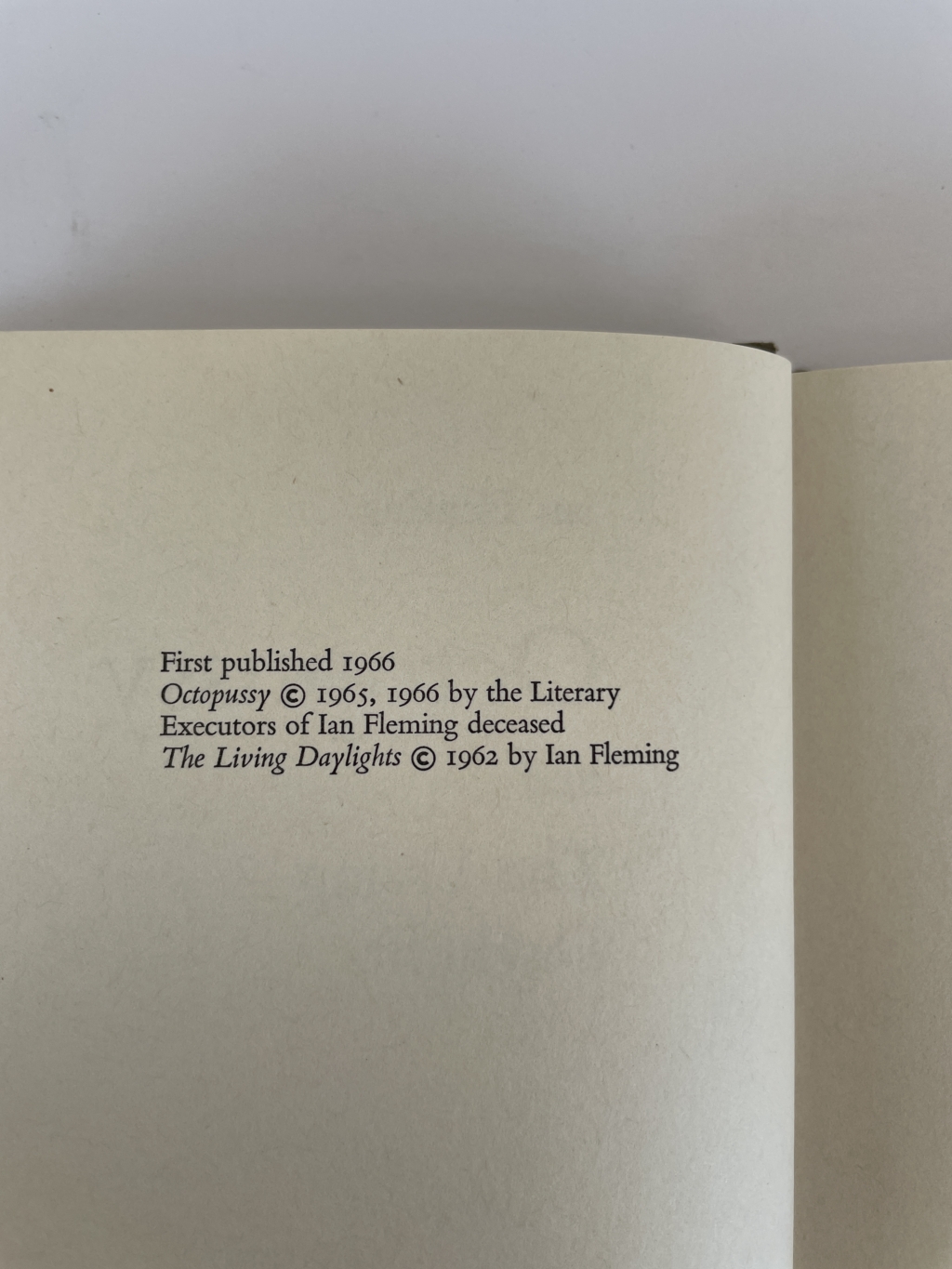 ian fleming octopussy first 2