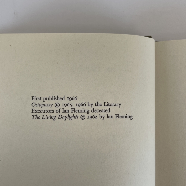 ian fleming octopussy first 2