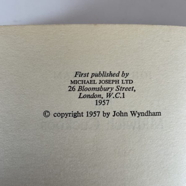 john wyndham the midwich cuckoos first edition2