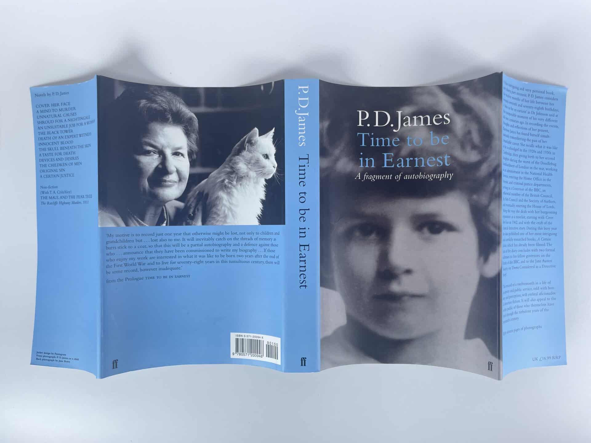 pd james time to be earnest signed first ed6