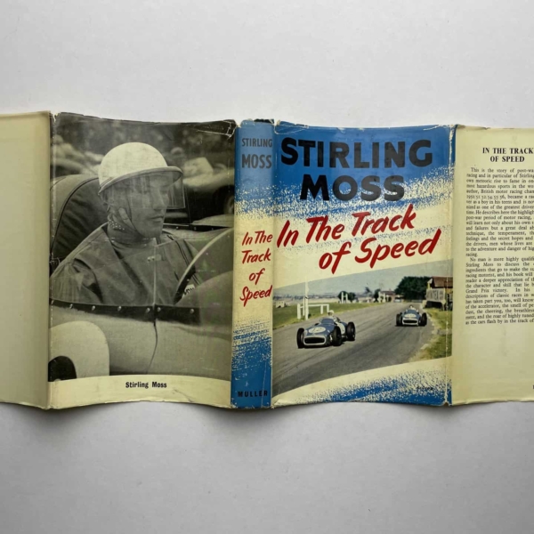 stirling moss in the track of speed signed 5