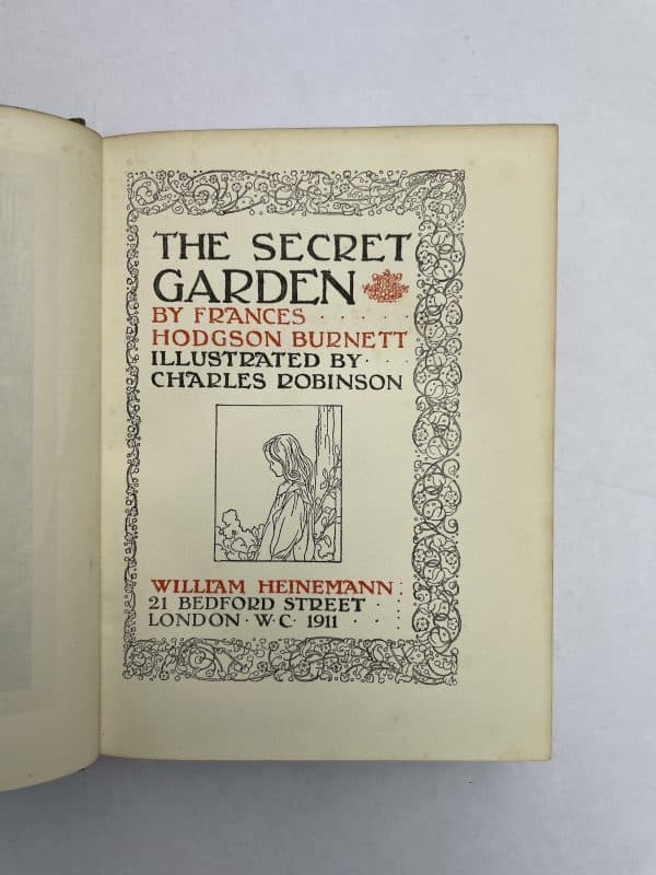 frances hodgson burnett the secret garden first edition2