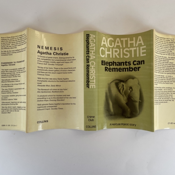 agatha christie elephants can remember 1st edition 85 4