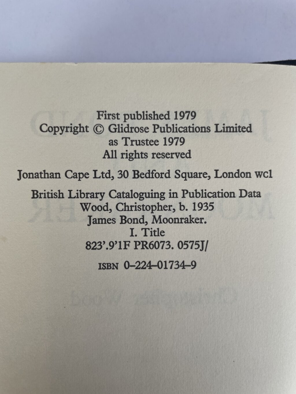 christopher wood james bond and moonraker first 2