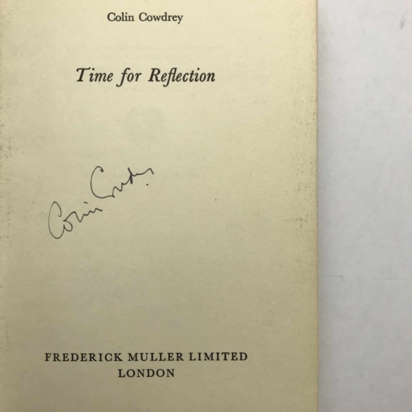 colin cowdrey time for reflection signed first 2