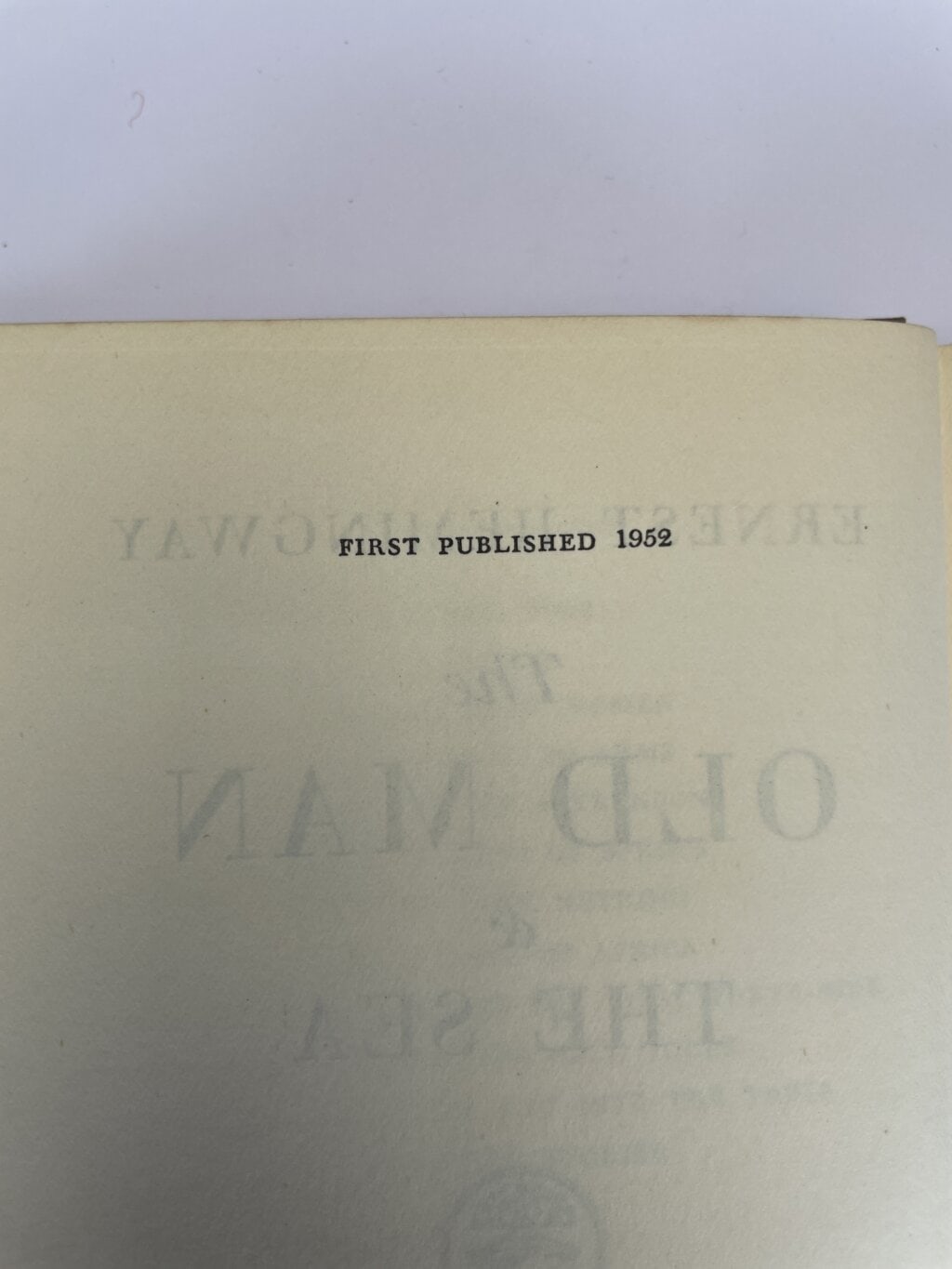 ernest hemingway the old man and the sea first 2