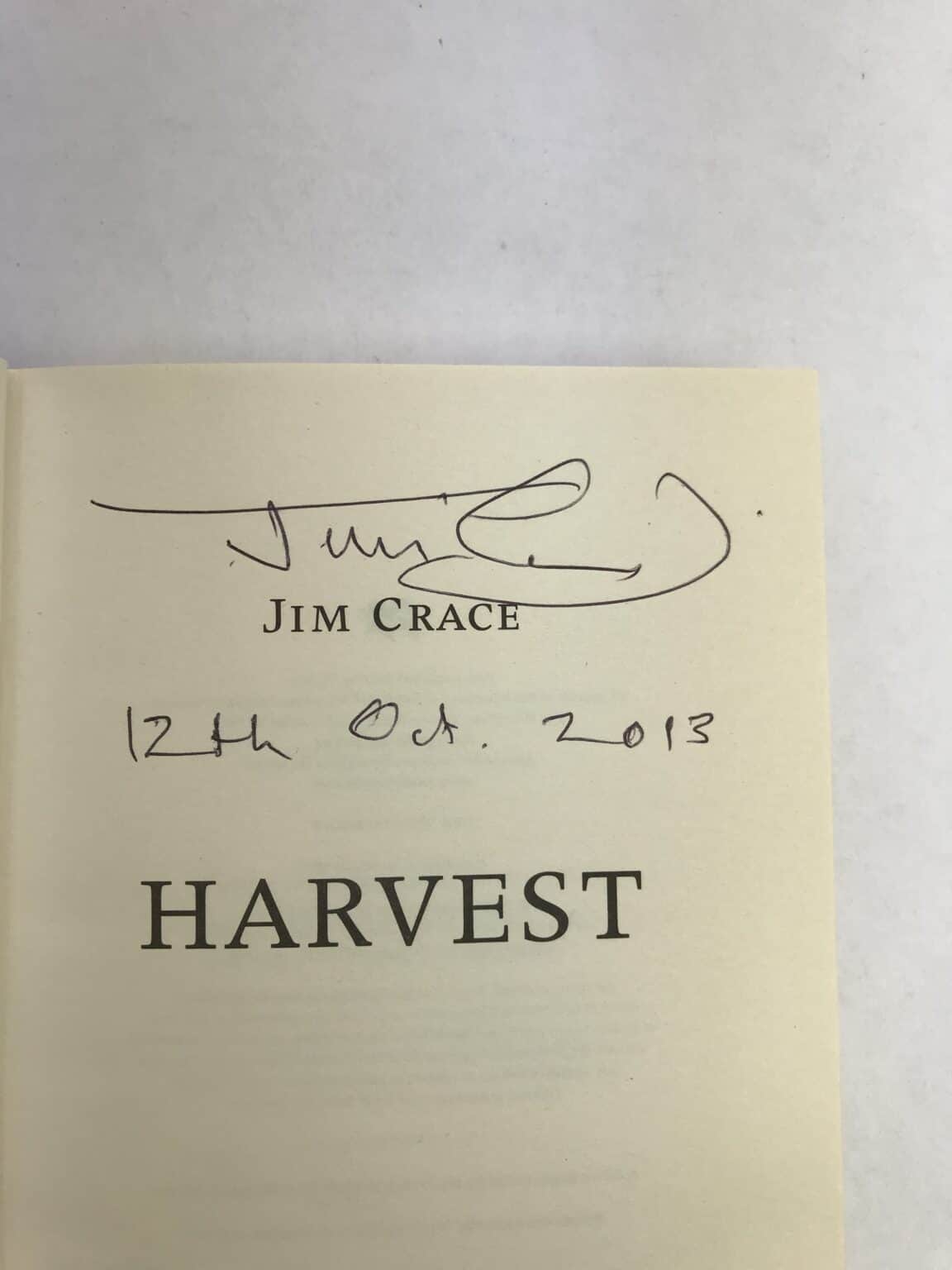 jim crace harvesy signed 1st ed2