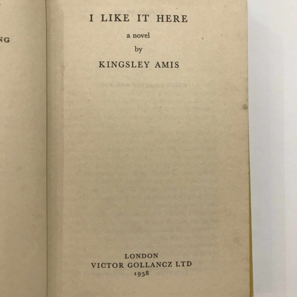 kingsley amis i like it here 1st ed2