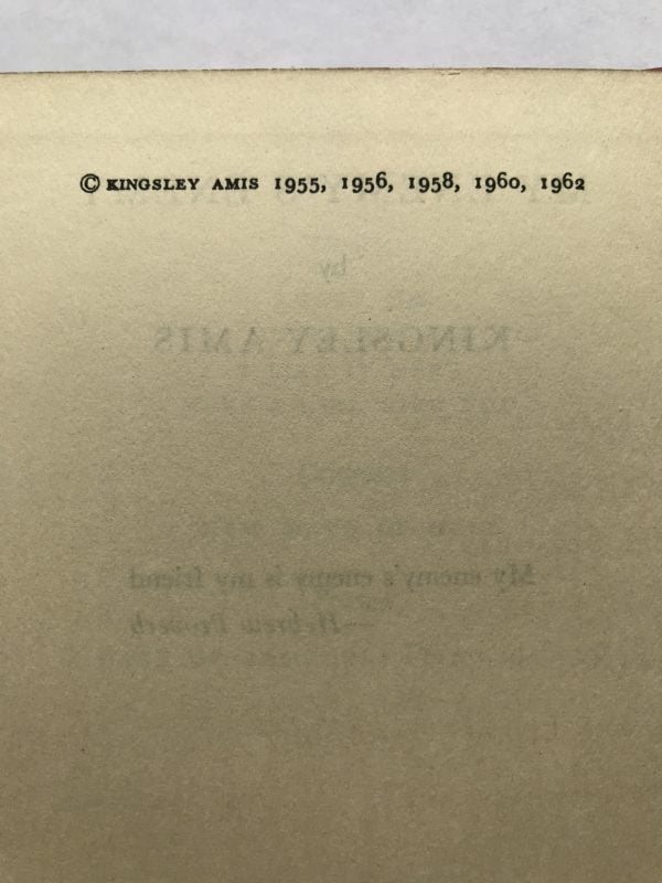 kingsley amis my enemys enemy first edition2