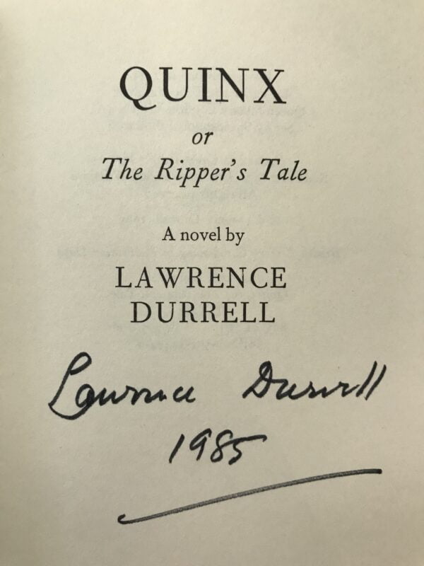 lawrence durrell the avignon quintet signed first edition set7