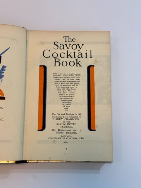 Harry Craddock – The Savoy Cocktail Book – First5