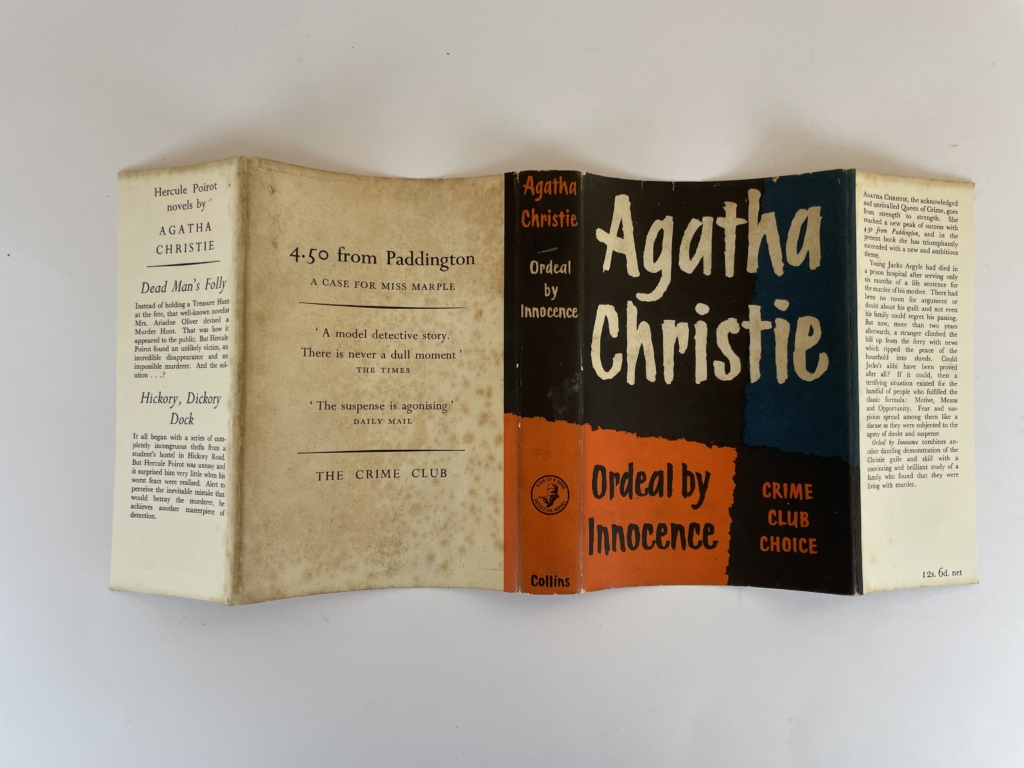 agatha christie ordeal by innocence 1st edition 195 4