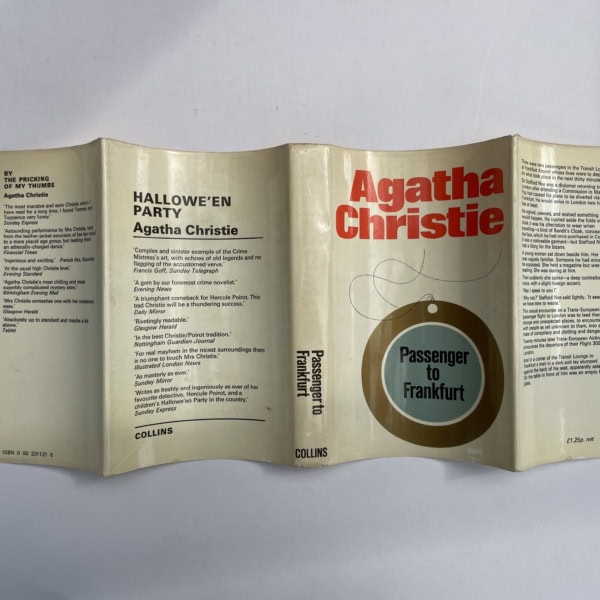 agatha christie passenger to frankfurt first 75 4
