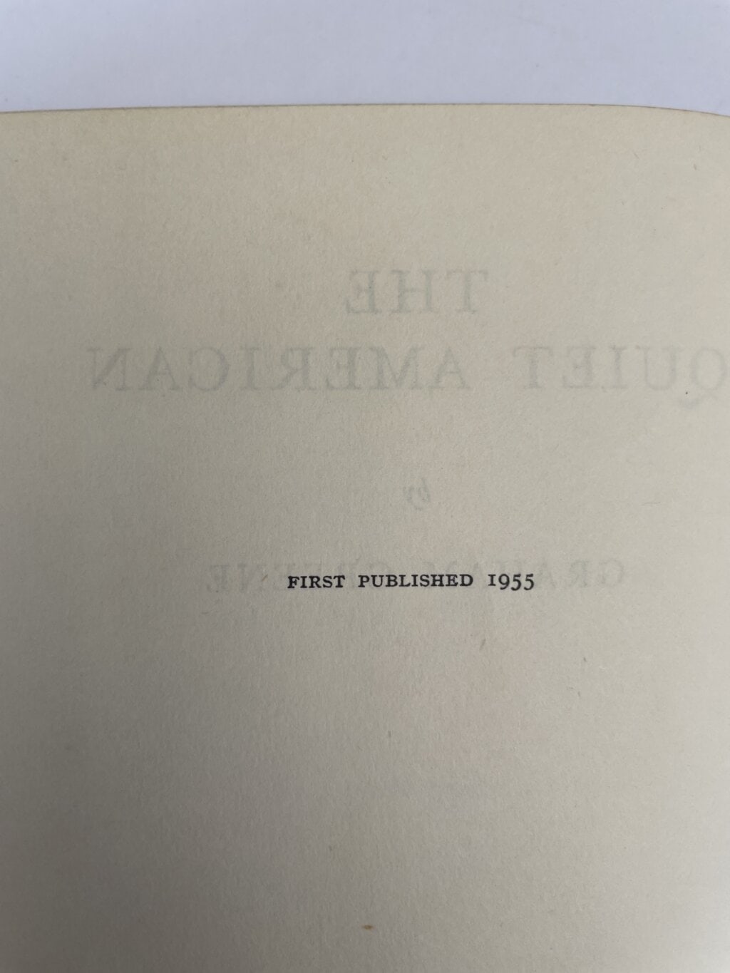 graham greene the quiet american first 2
