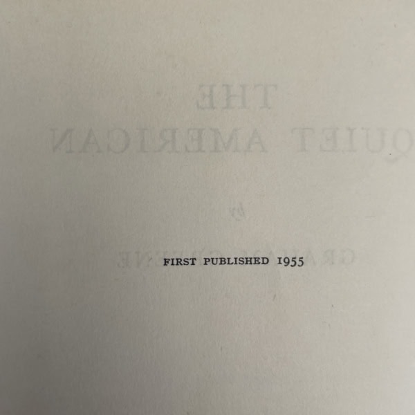 graham greene the quiet american first 2