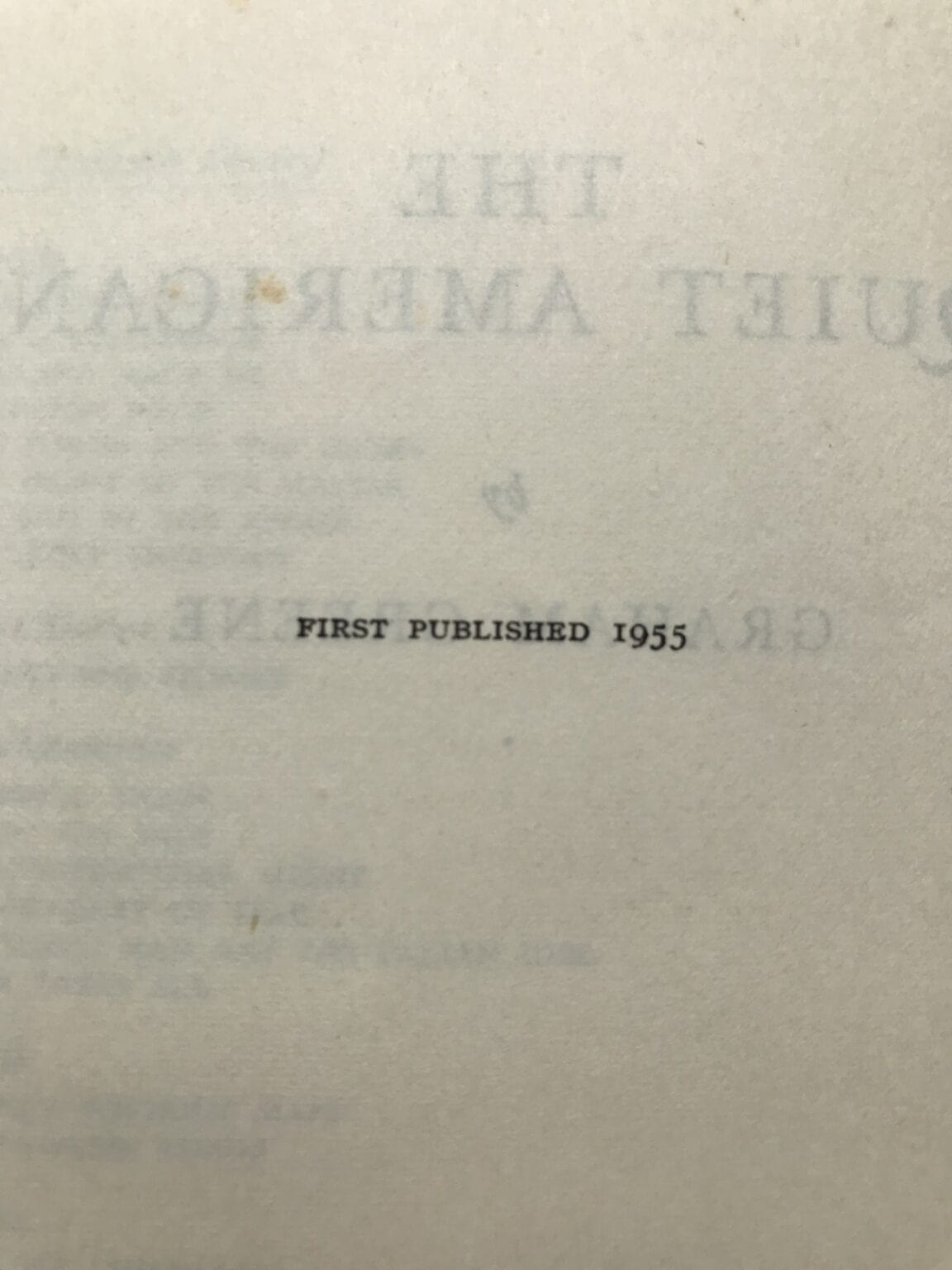 graham greene the quiet american first edition2