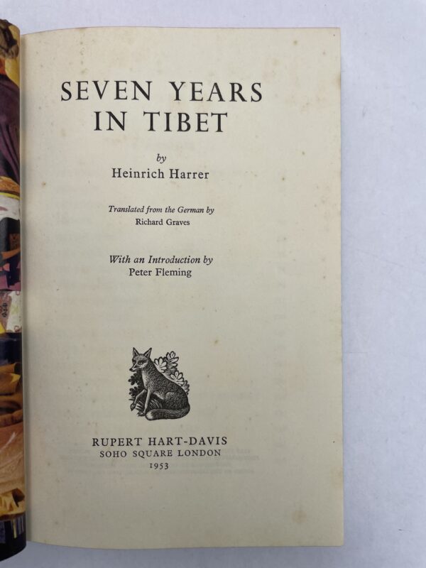 heinrich harrer seven years in tibet first edition2