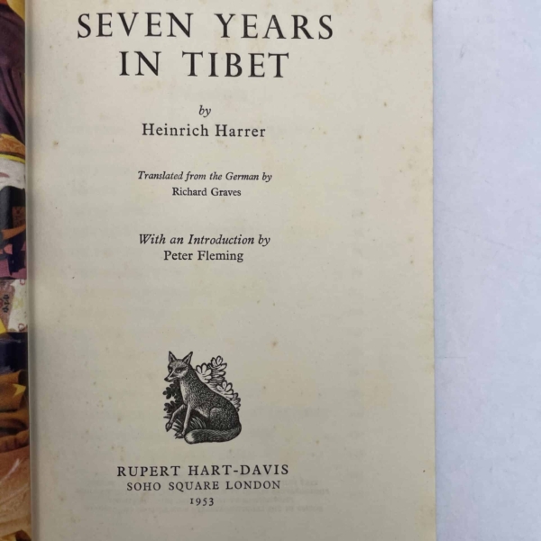 heinrich harrer seven years in tibet first edition2