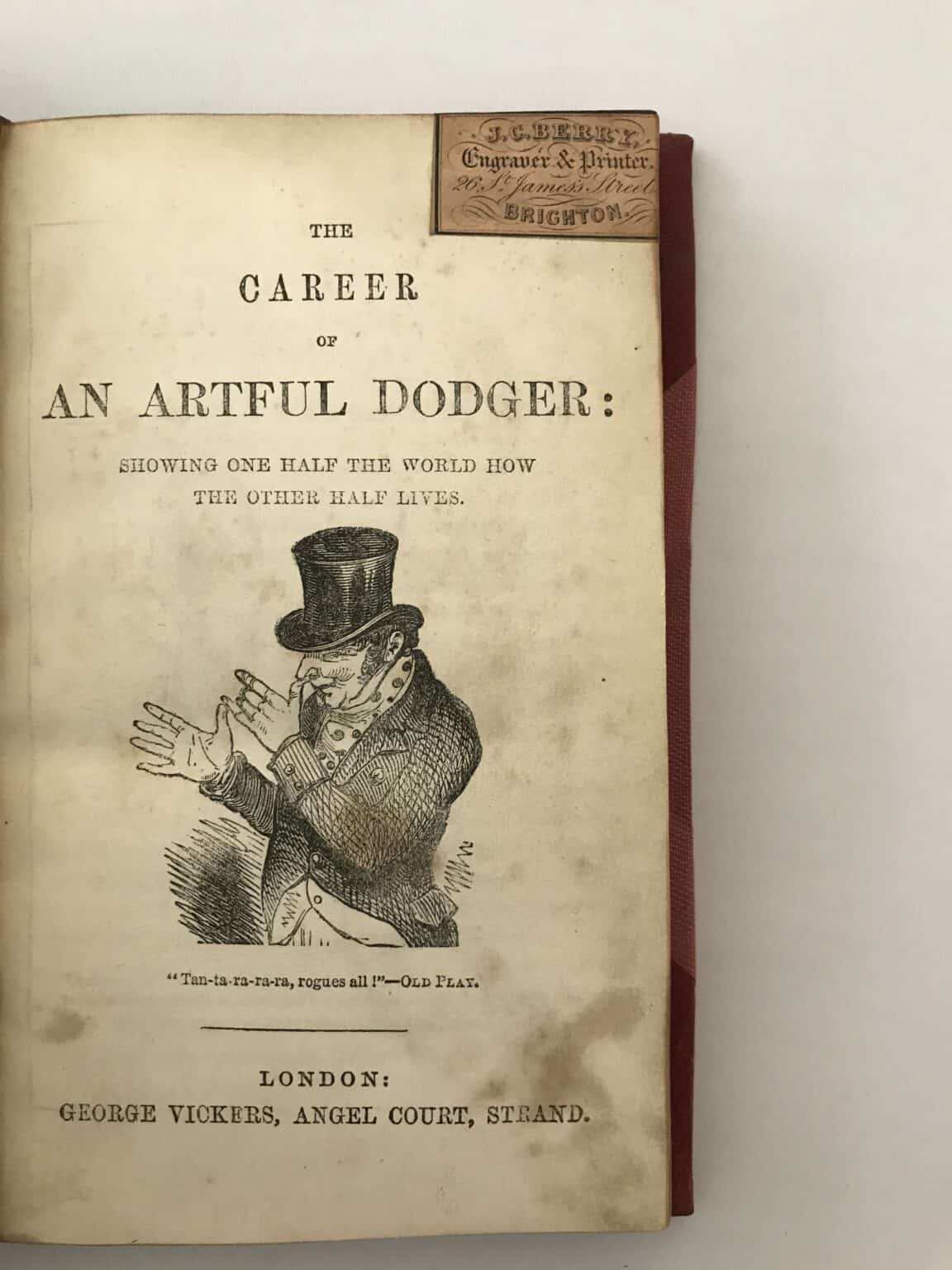 the career of an artful dodger first edition2