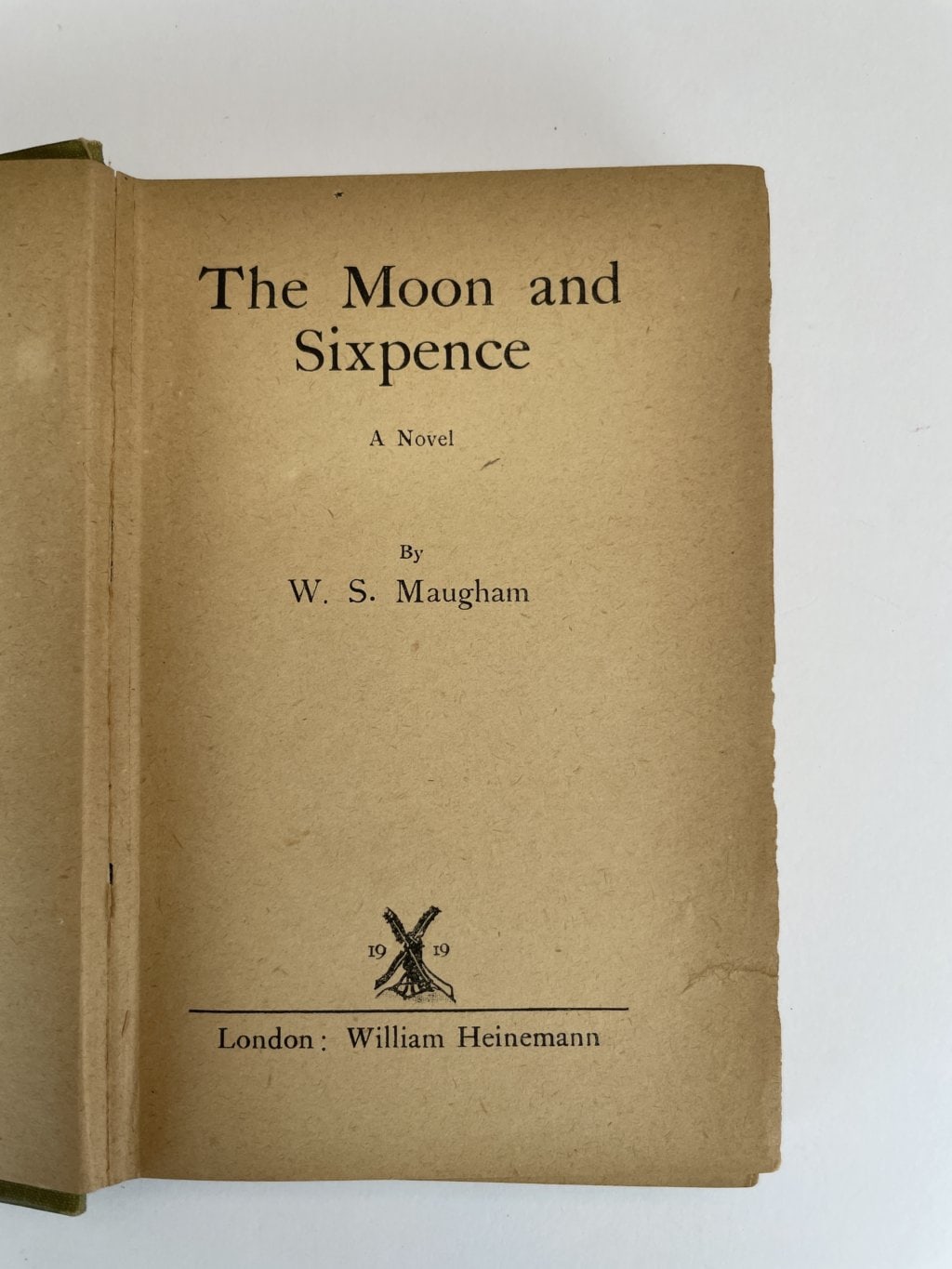 w somerset maugham the moon and sixpence first edition2
