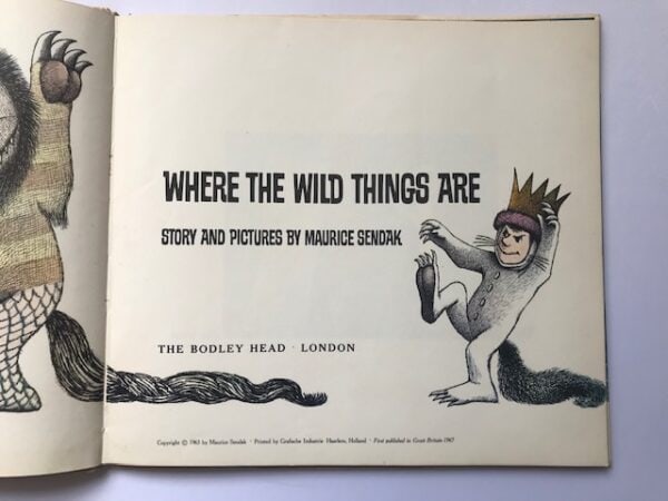 sendak maurice where the wild things are first edition2
