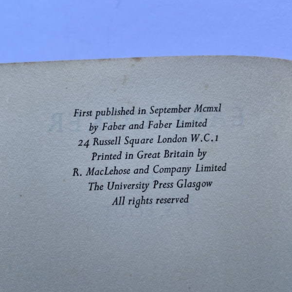 ts eliot four quartets set2