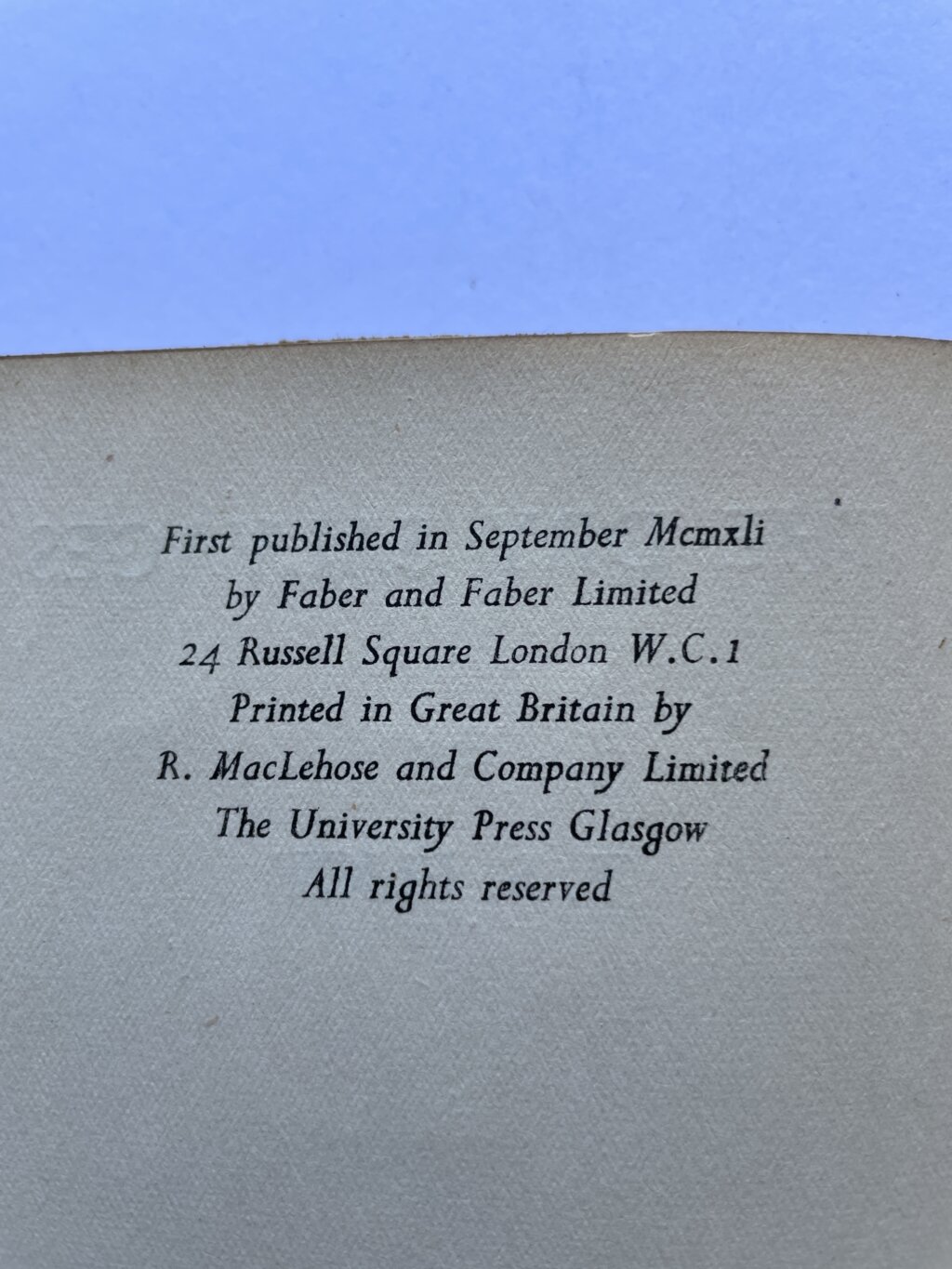 ts eliot four quartets set4