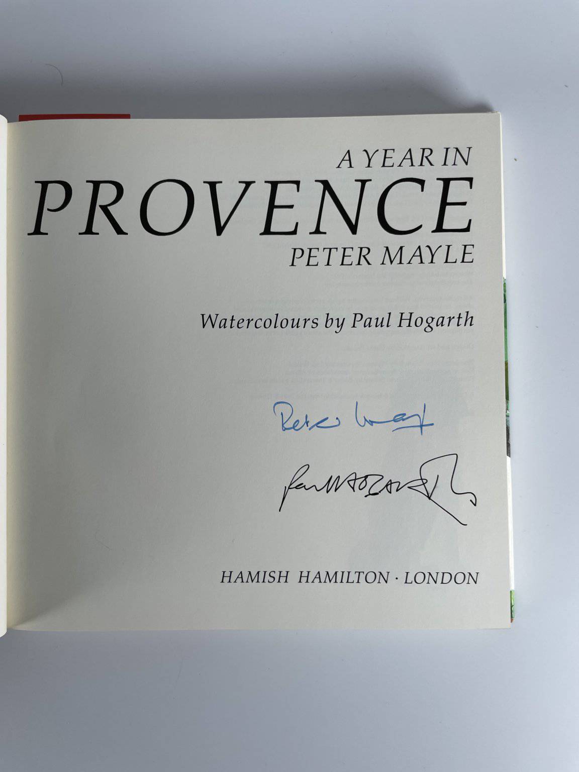 pater mayle a year in provence double signed2