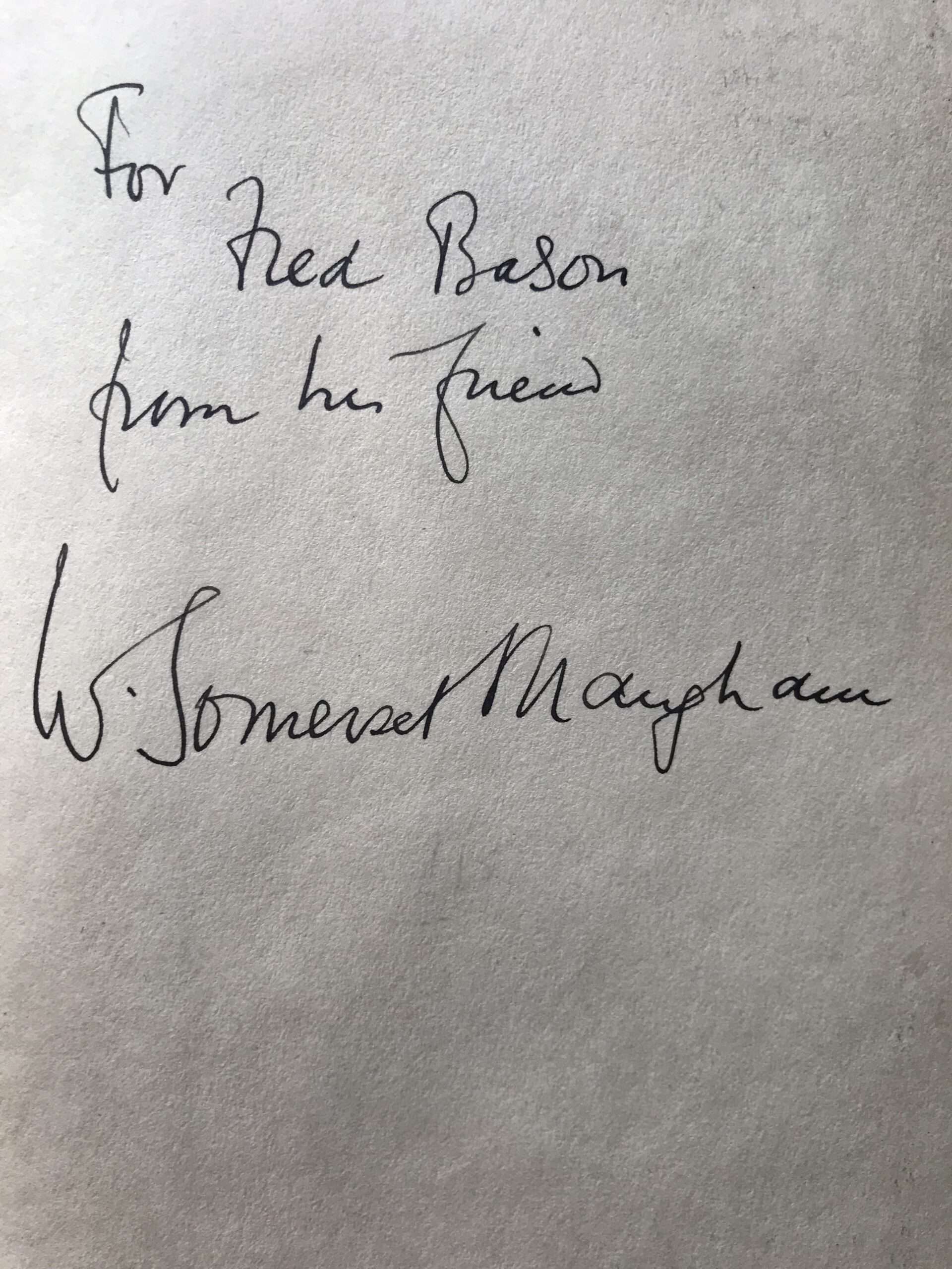 w somerset maugham ah king signed first edition2