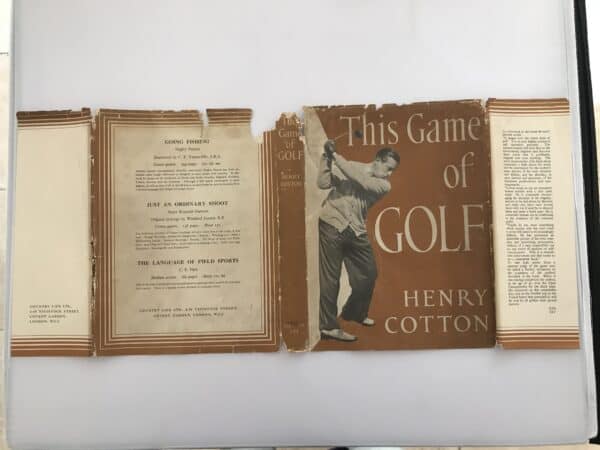Henry Cotton This Game of Golf Signed And Inscribed First Edition4