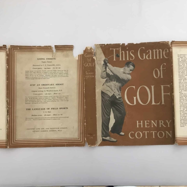 Henry Cotton This Game of Golf Signed And Inscribed First Edition4