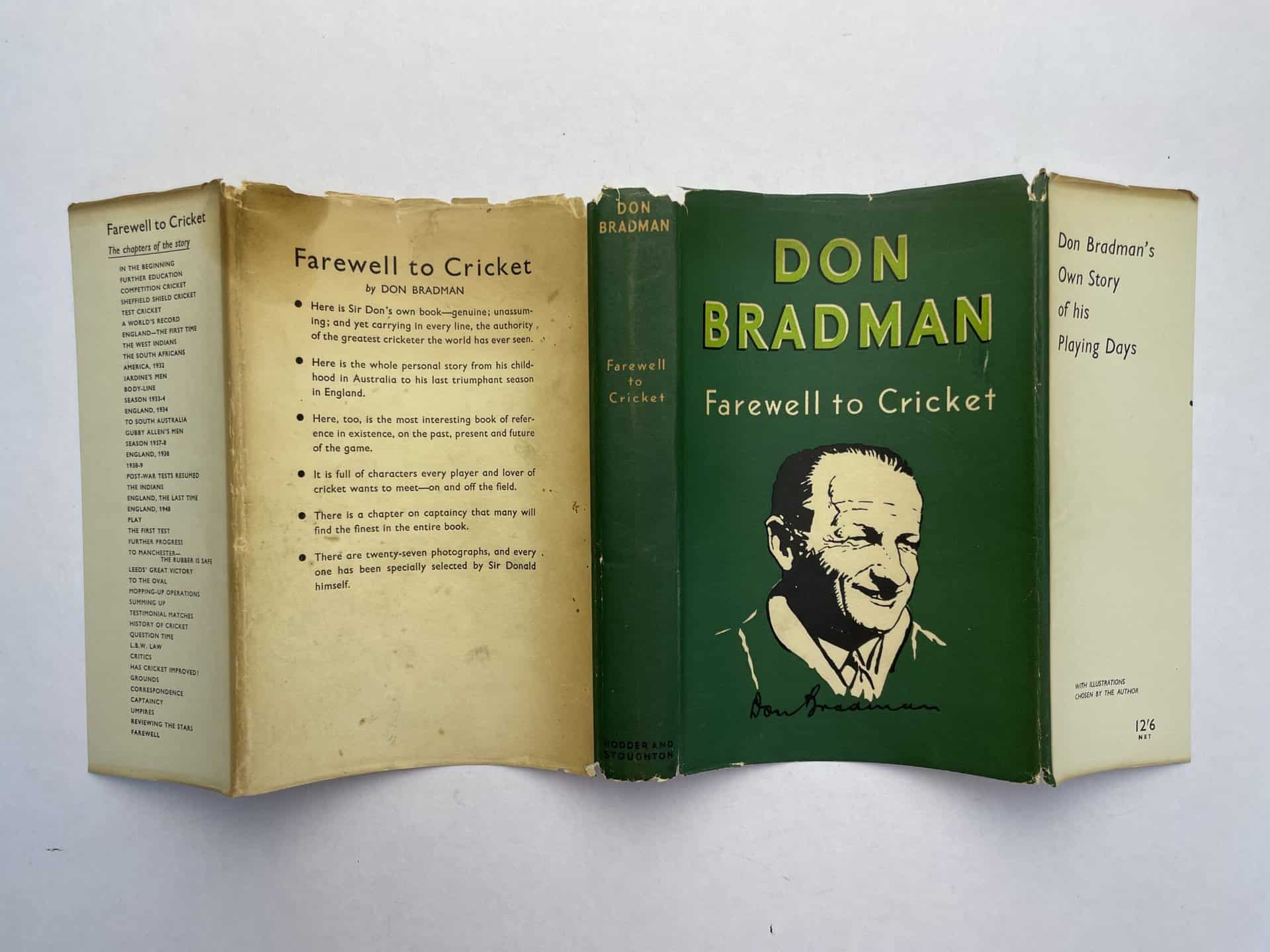 don bradman farewell to cricket signed first edition5