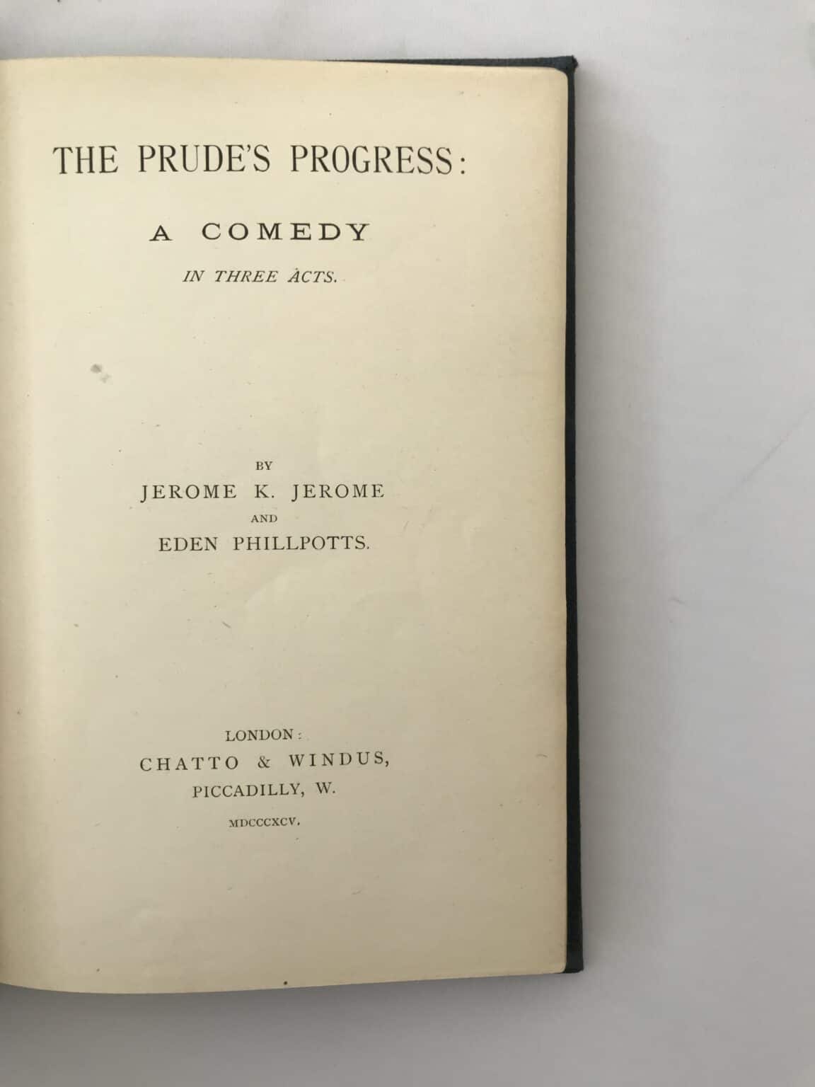 jerome k jerome the prudes progress first edition2