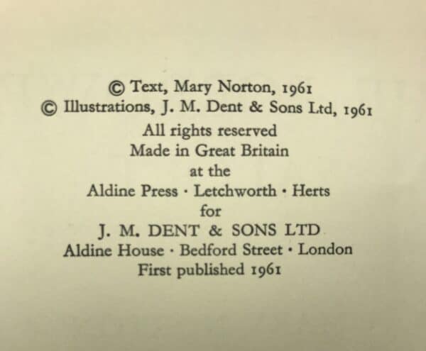 mary norton the borrowers aloft first edition2