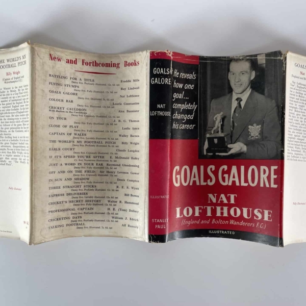 nat lofthouse goals galore multi signed first 6