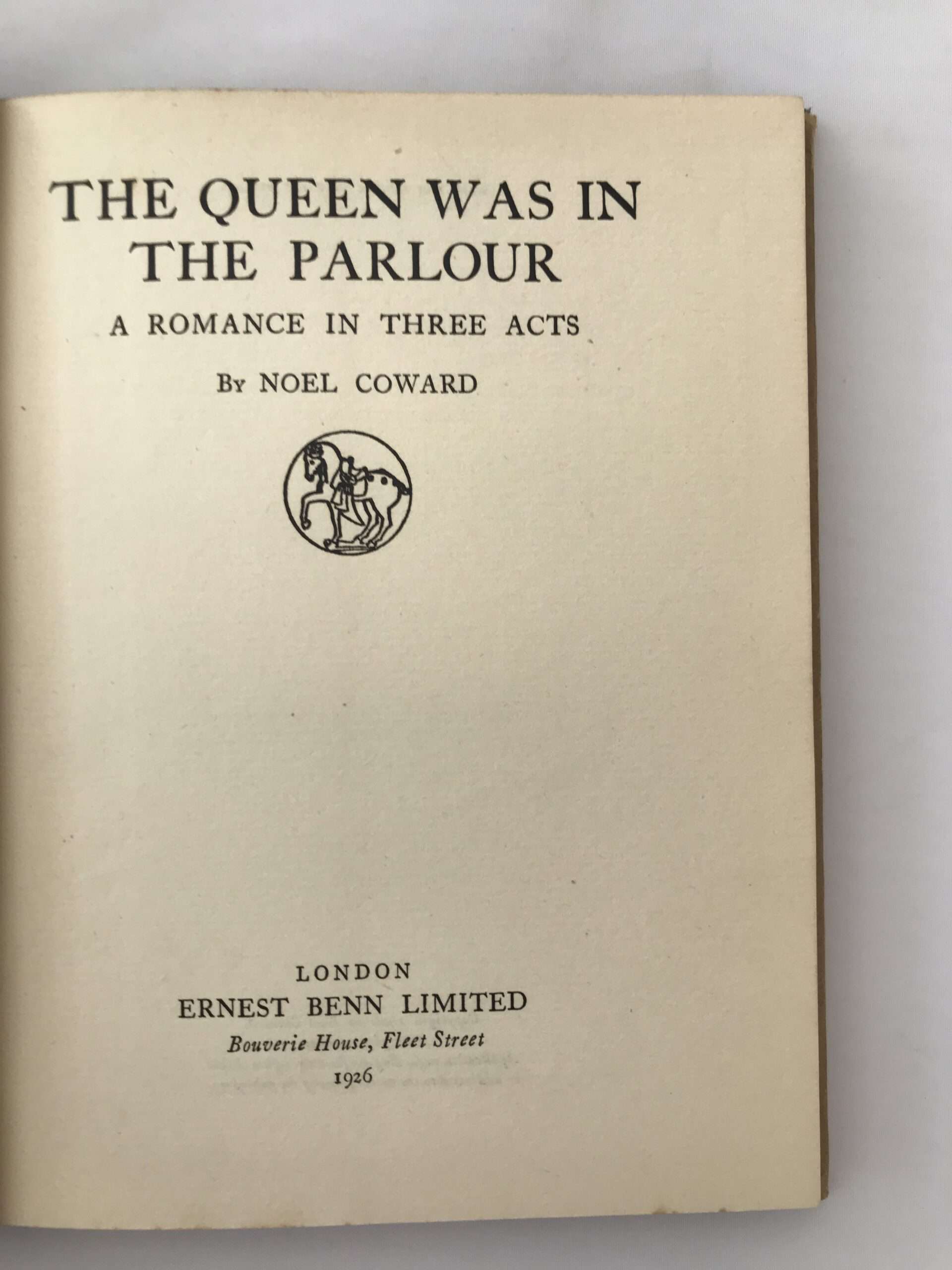 noel coward the queen was in the parlour first edition3