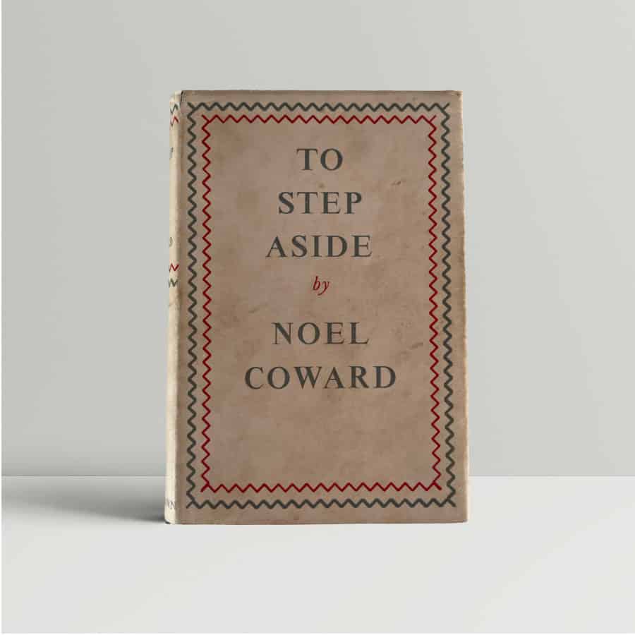 noel coward to step aside signed first ed1