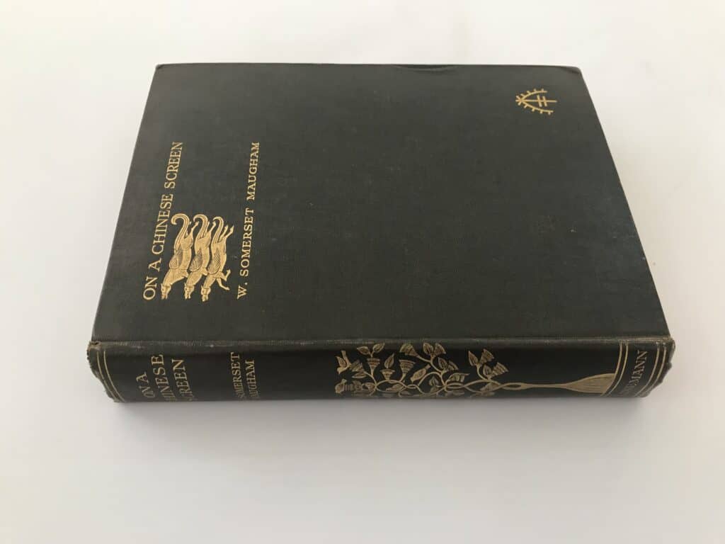 w somerset maugham on a chinese screen signed first edition4