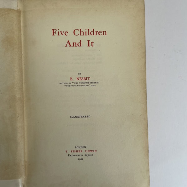 e nesbit five children and it first edition3