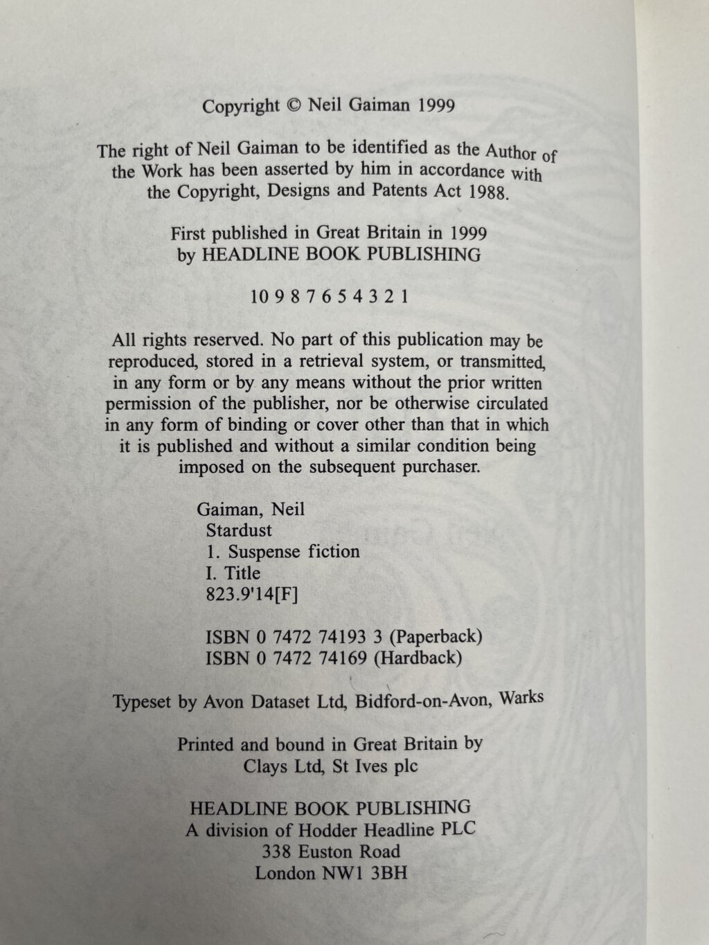 nail gaiman stardust signed first edition3