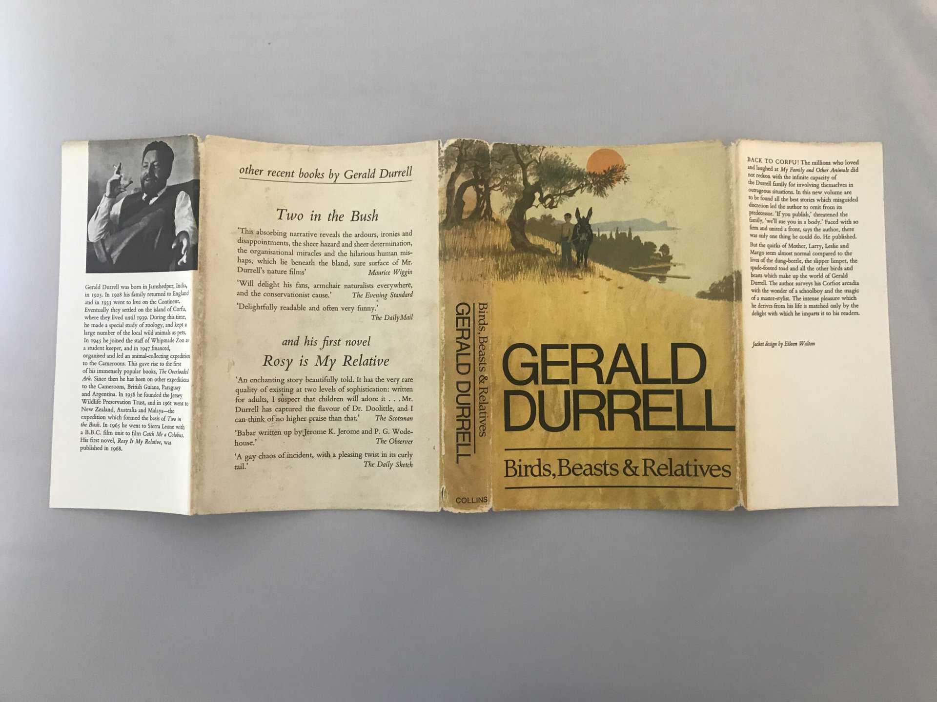 gerald durrell birds beasts and relatives signed first edition4