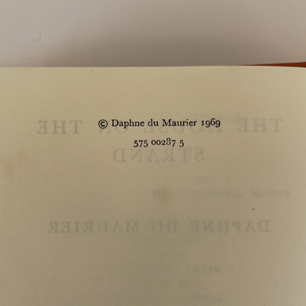 daphne du maurier the house on the strand first edi3