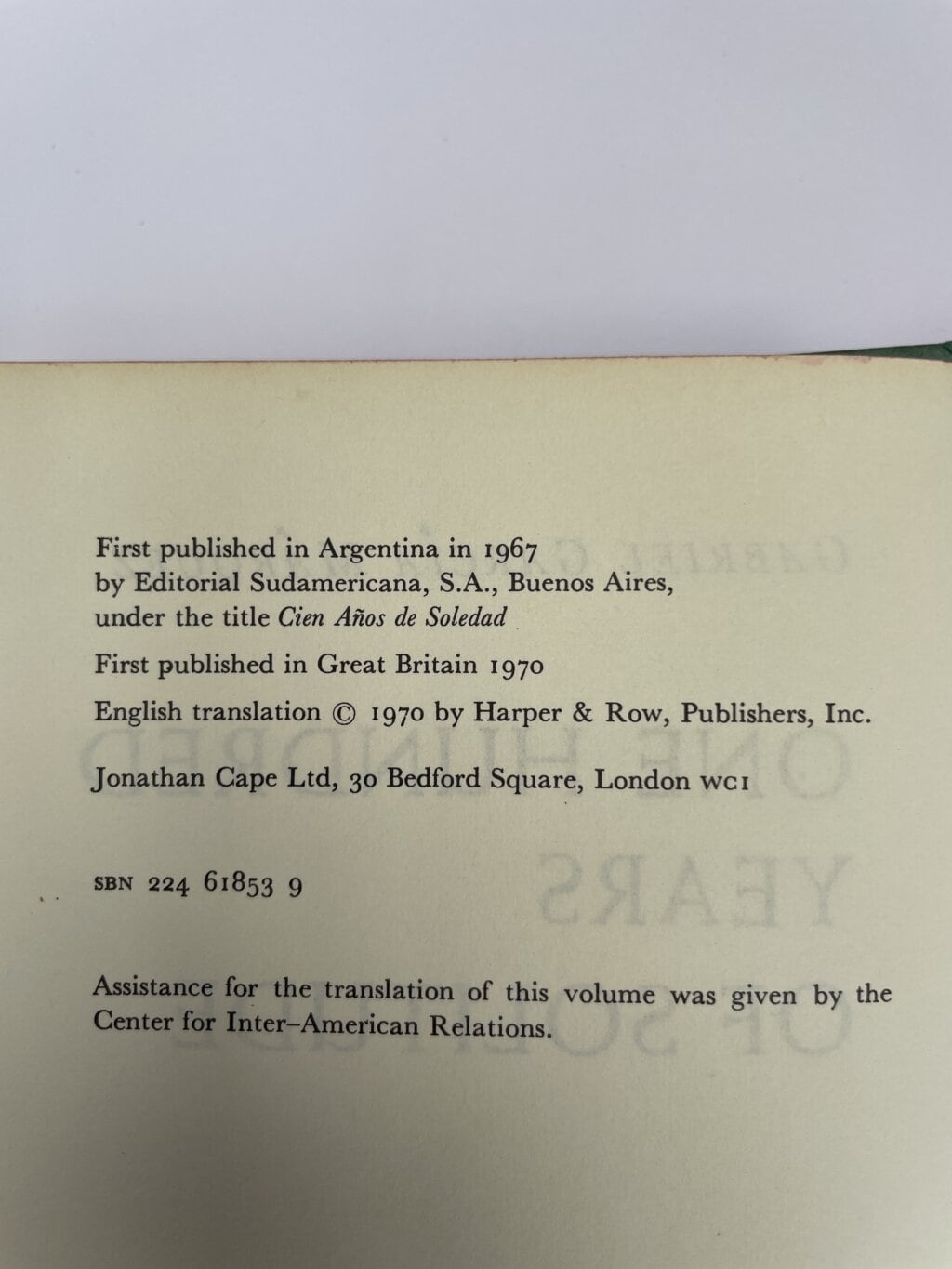 gabriel garcia marquez 100 years of solitude first2