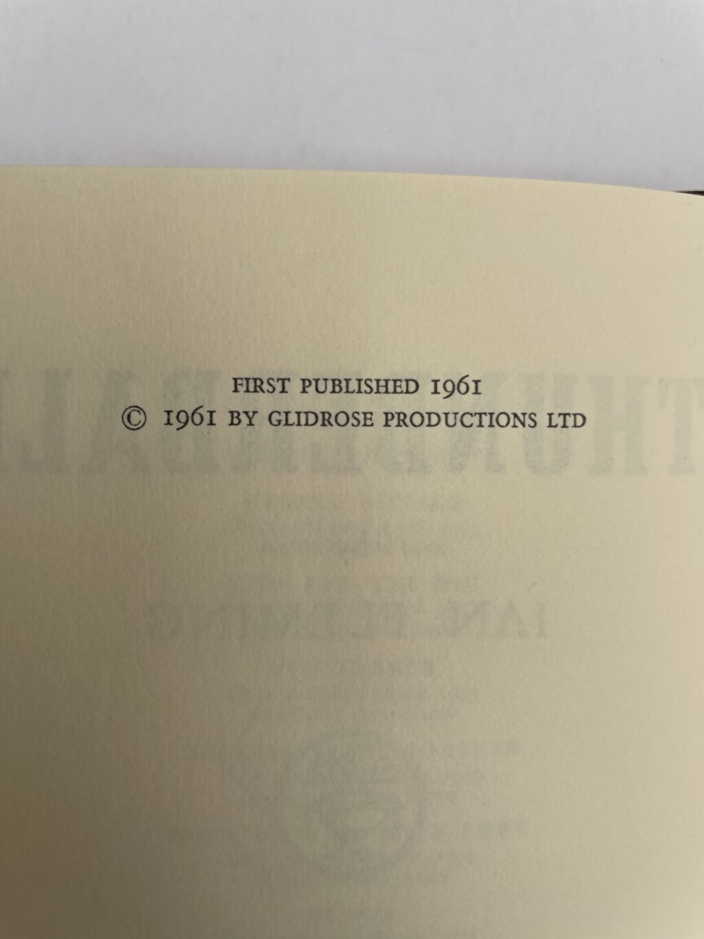 ian fleming thunderball first ed 2250 2