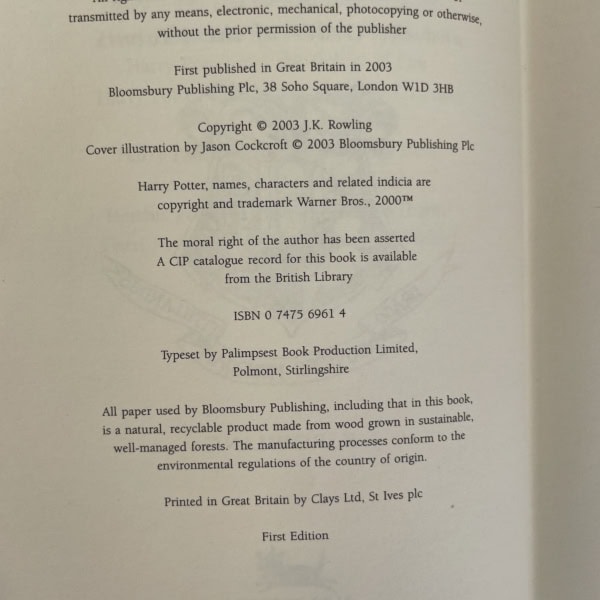 jk rowling hpatootp deluxe first 2