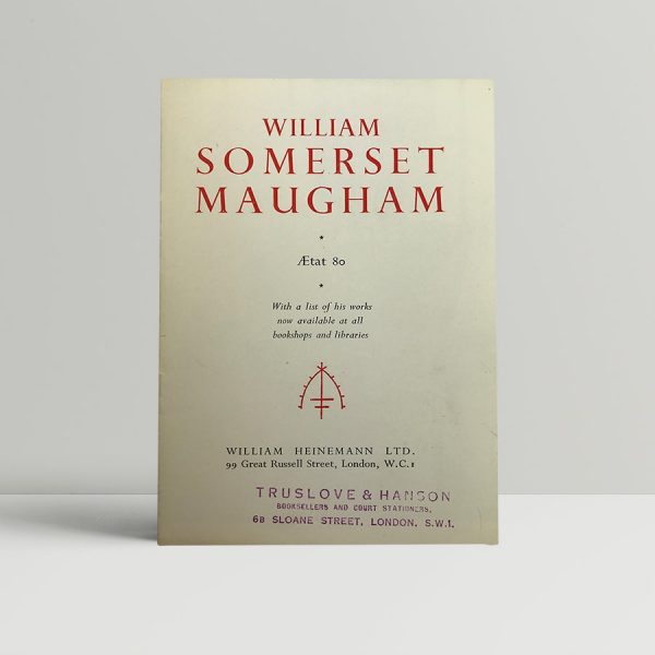 William Somerset Maugham - Aetat 80