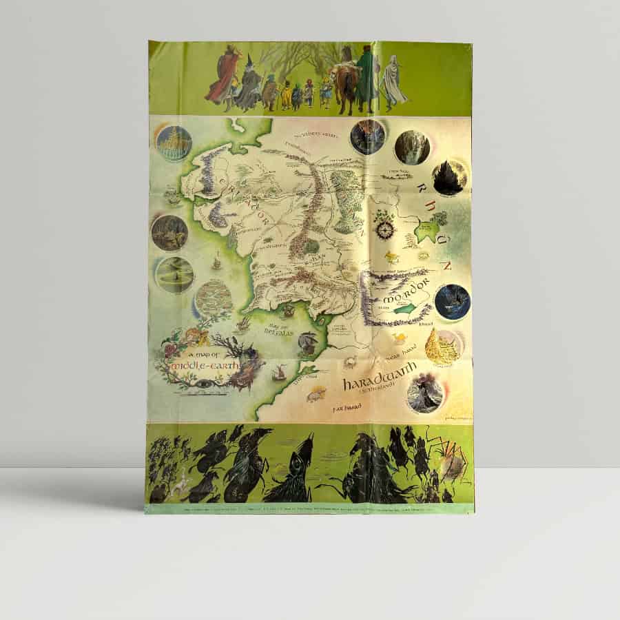 J R R Tolkien Map Of Middle Earth Pauline Baynes