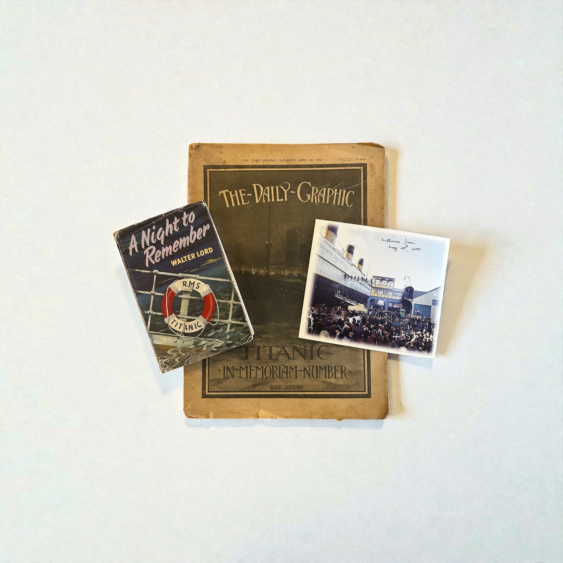 Walter lord - A Night To Remember - Millvina Dean - Signed