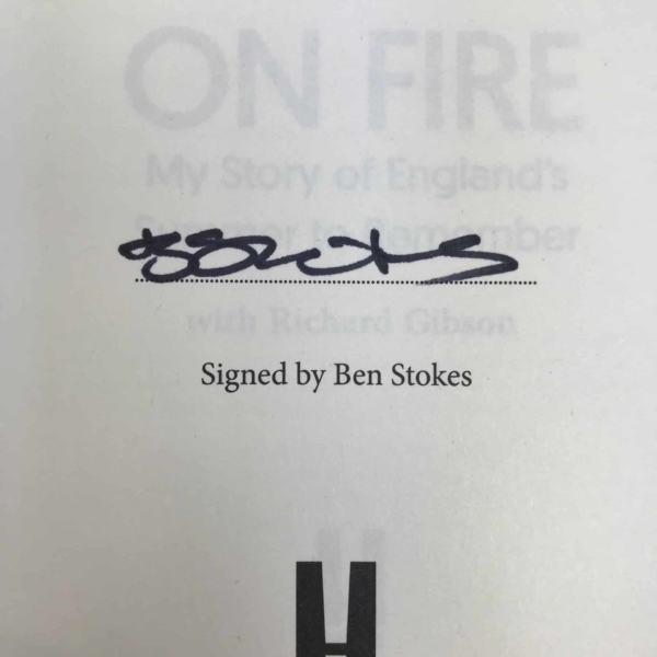 ben stokes on fire signed first ed2