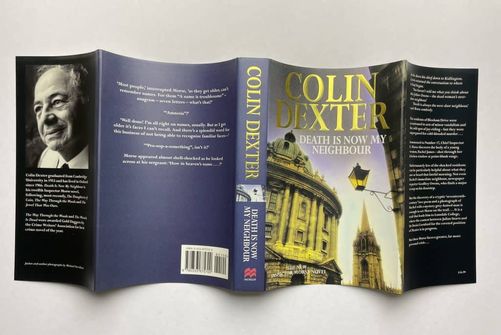 colin dexter death is now my neighbour signed5